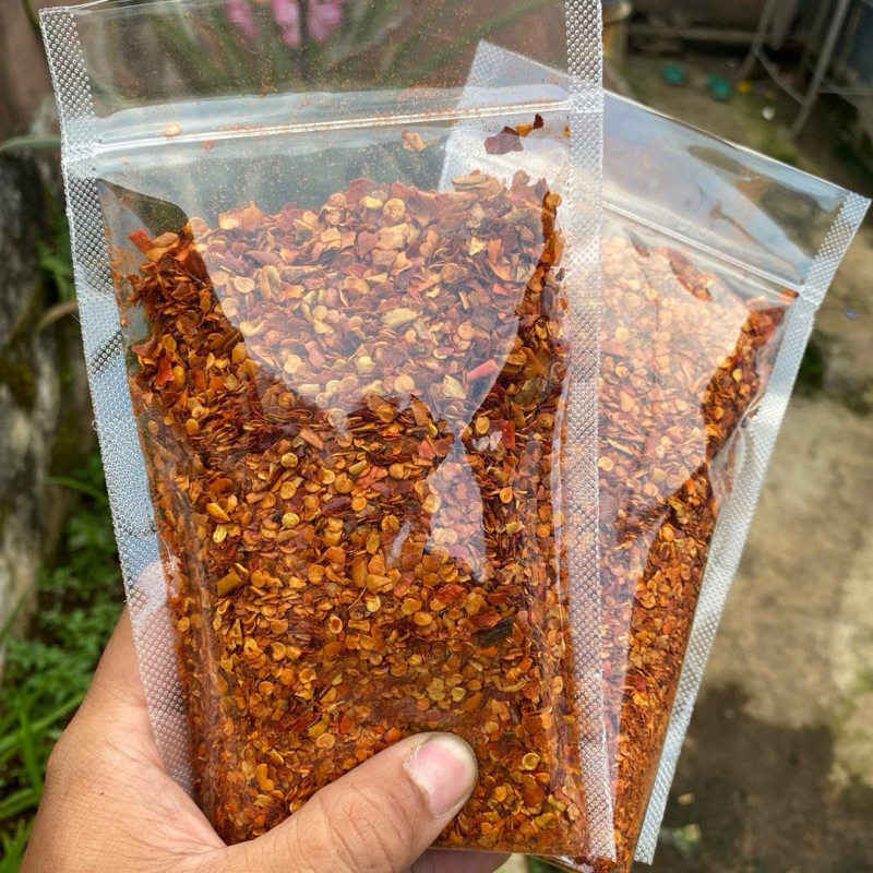 

Chilli Flakes Daun Jeruk 100 gram Super Pedas