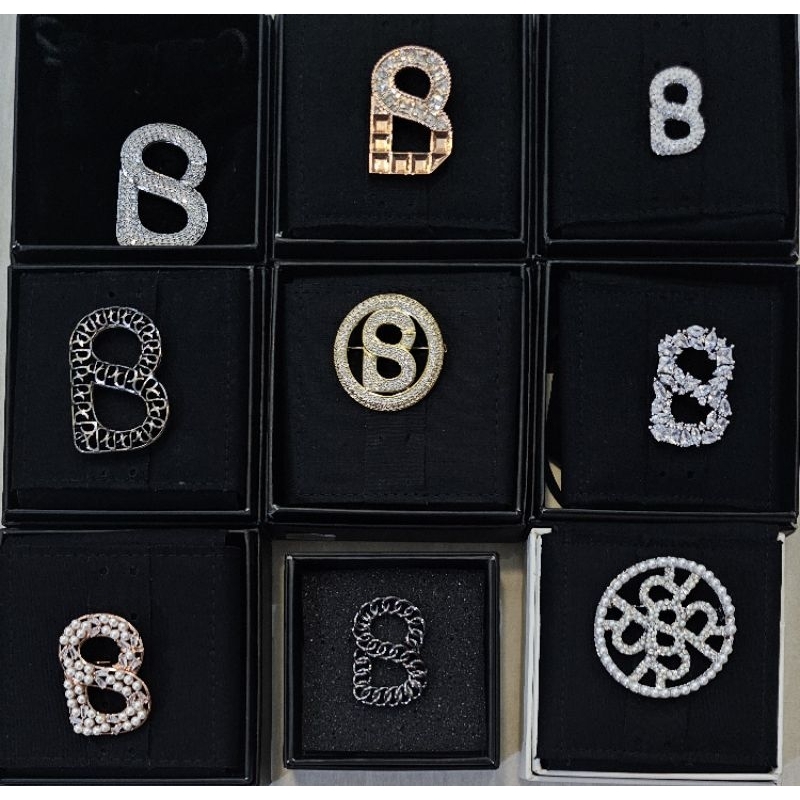 [READY NEW] Buttonscarves Rocca Brooch ||  Round Chrystal || Round Signature Everyday || Petite Broo