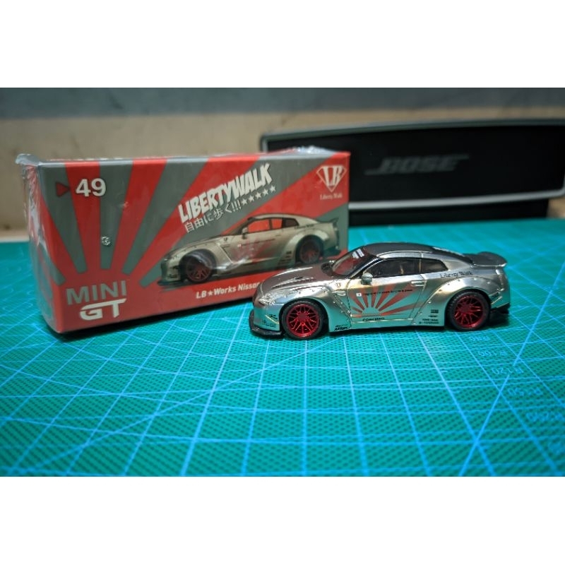 minigt nissan gtr r35 Liberty walk silver