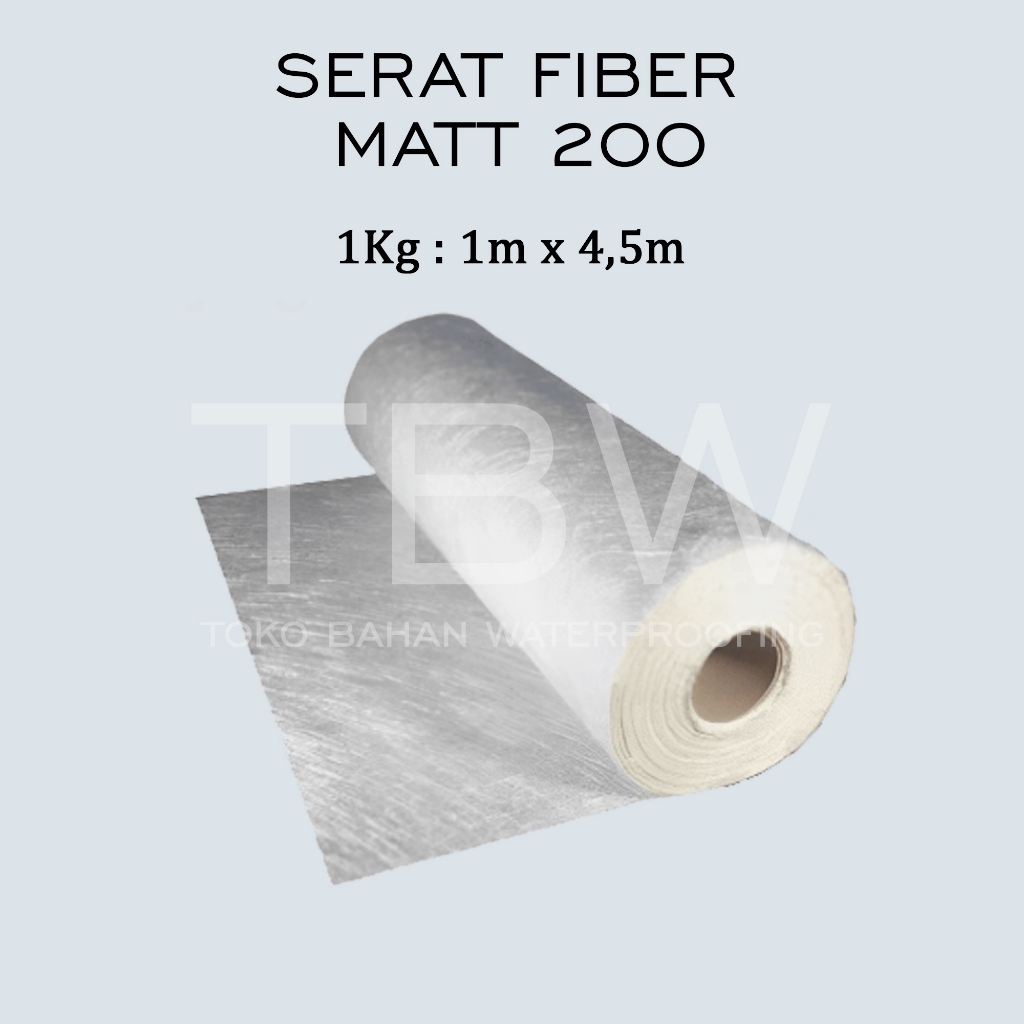 Serat Fiber Mat 200 1kg Serat Fiber Aquaproof No Drop Waterproofing