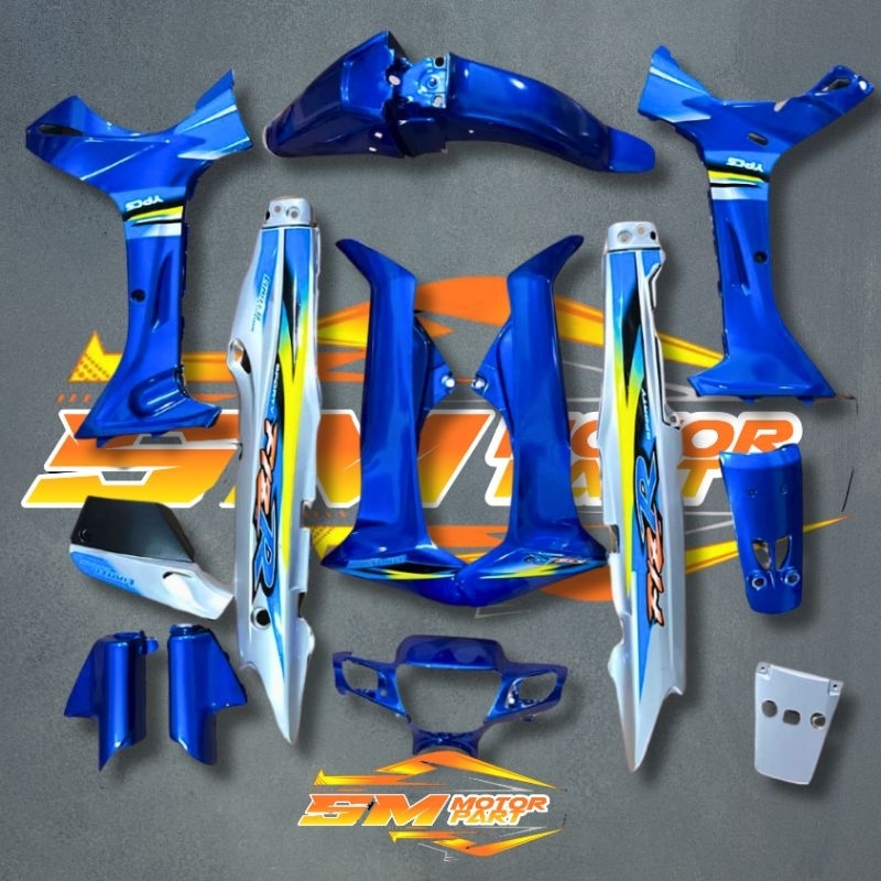 BODY FIZ R FULL SET HALUS SILVER BIRU