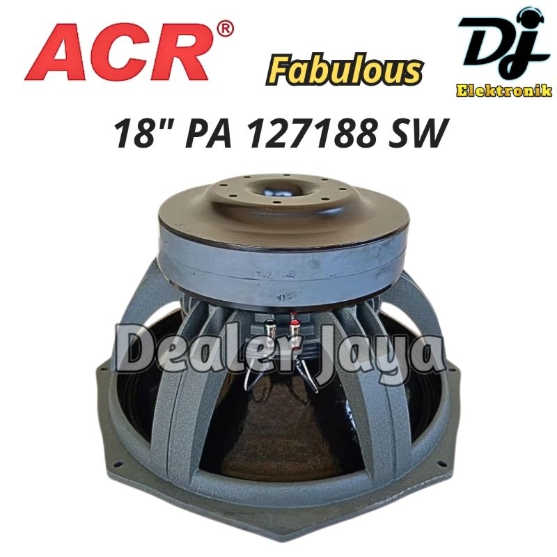 Speaker Komponen ACR PA 127188 SW / PA127188 SW - 18 inch (Fabulous) 2 Double Magnet