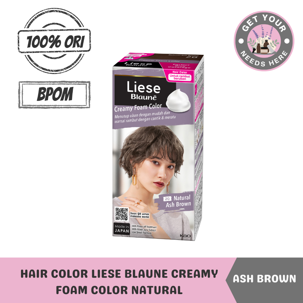 LIESE Blaune Creamy Bubble Foam Hair Color - ASH BROWN