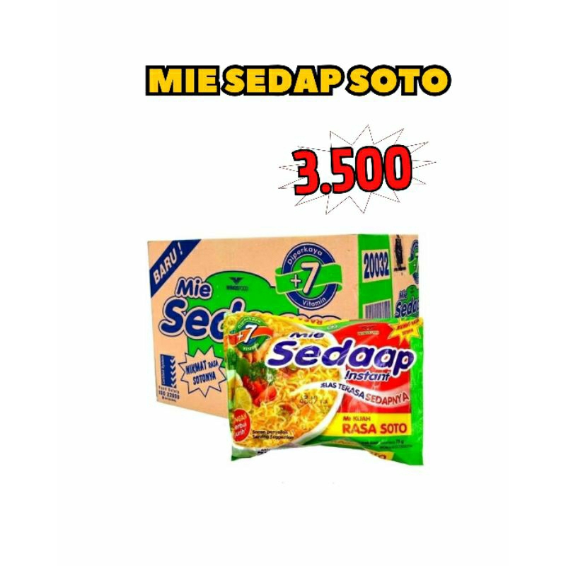 

Mie sedap rasa soto