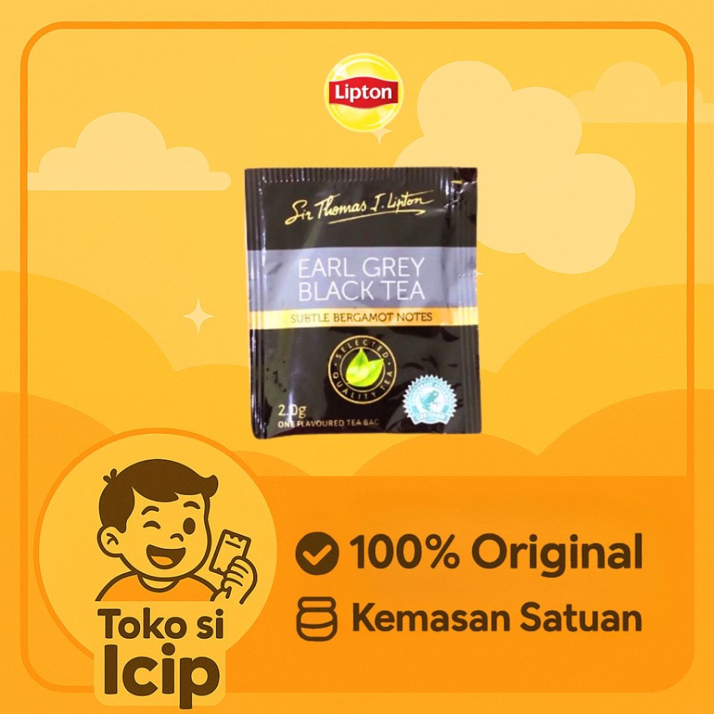 

[Sachet] Lipton STL Earl Grey Teh Hitam Celup 2gr Eceran Original BPOM Halal