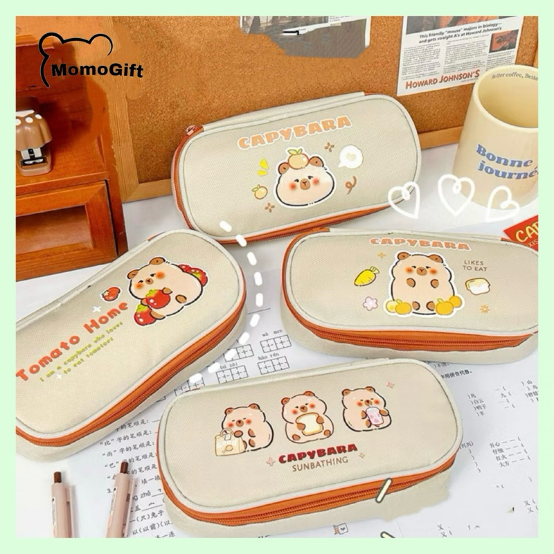 

Kotak Pensil Warna Coklat Cream Bear /Kotak Pensil Capybara KP11