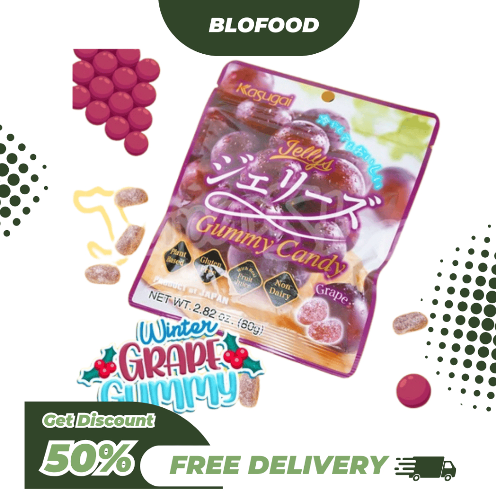 

BF.ID Kasugai Grape Jelly Gummy Candy: Jelly Grape Master