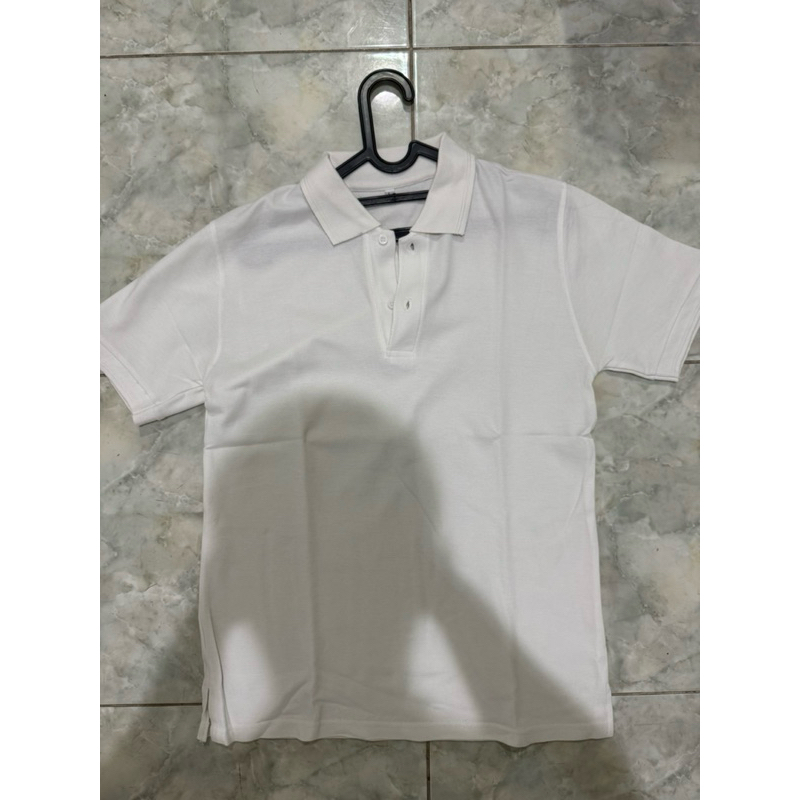 Kemeja Polo Putih Polos Pria