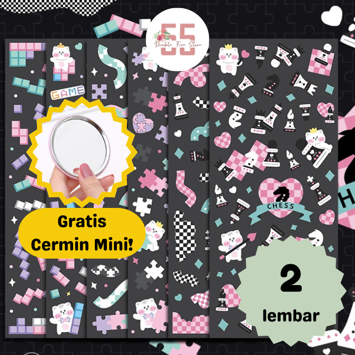 

Sticker Aesthetic Dekorasi Foto Jurnal Scrapbook Motif Blink Ribbon - 065