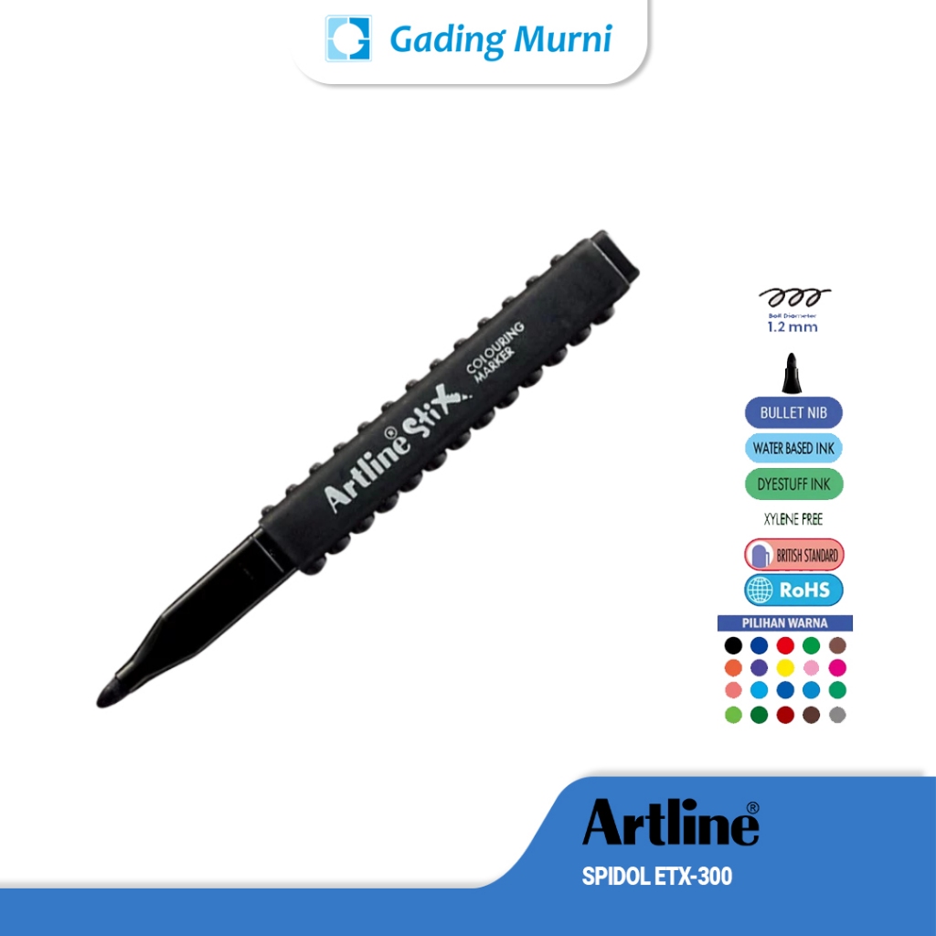 

Spidol Mewarnai ETX-300 Artline Stix Colouring Marker