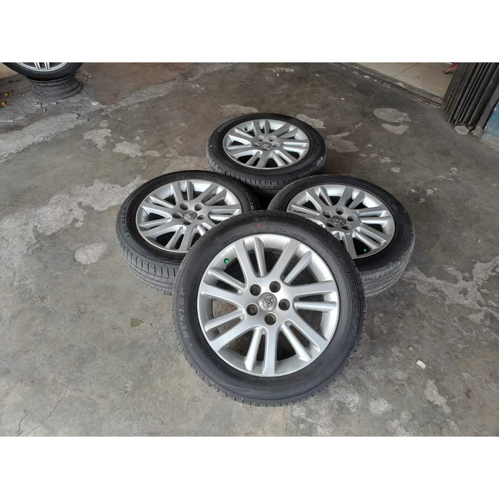 Velg Mobil Bekas R17 Copotan Std Camry Ban 215/55 Ring 17 Buat Innova Alphard Cortez Almaz Voxy Nav1