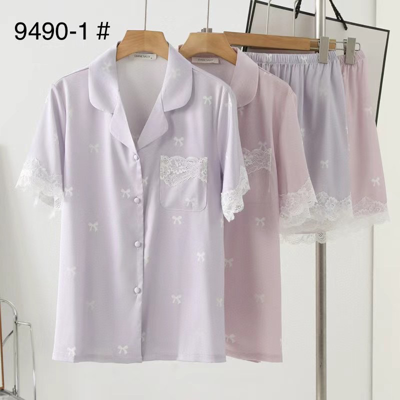 Diane Sally Setelan Piyama Baju Tidur Wanita Silk Satin / Elegan Adem Silky Premium Quality Coquette