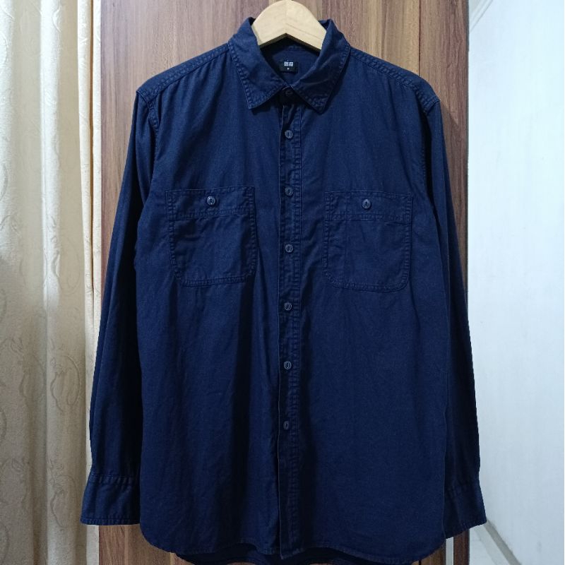 Kemeja Workshirt Uniqlo