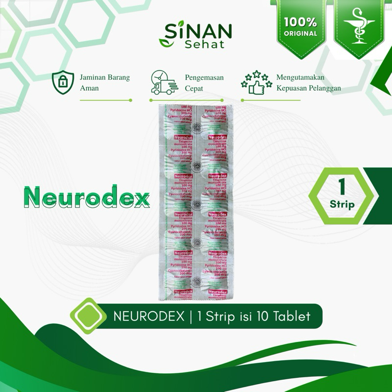 Apotek Sinan Sehat | Neurodex Strip isi 10 Tablet Vitamin B Complex B1 B6 B12 B Kompleks
