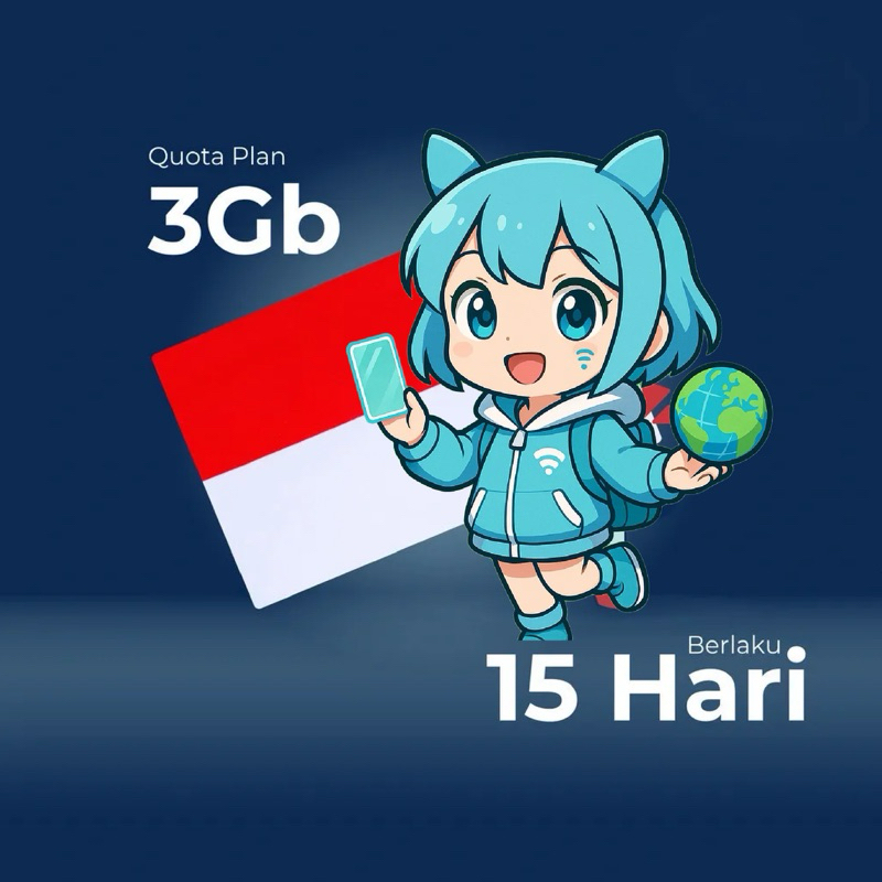 [Data] eSIM Indonesia Kuota (3 GB) | Solusi Sinyal Hilang | IMEI Terblokir