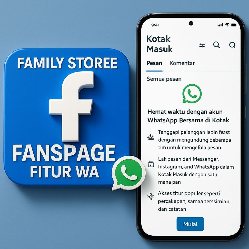 fanspage/halaman fitur wa bergaransi