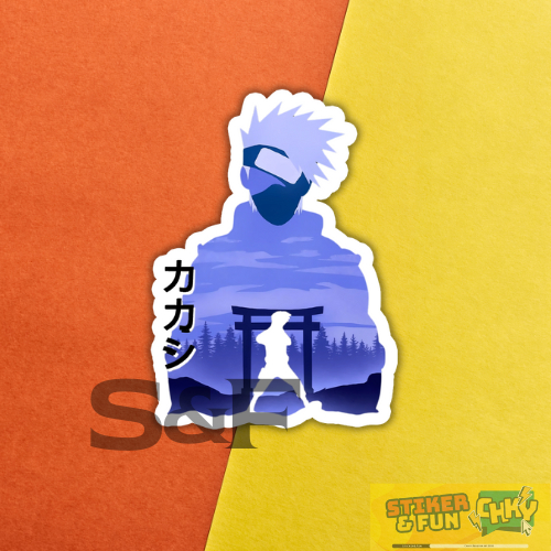 

Stiker Sticker Vinyl Laminasi KAKASHI PURPLE
