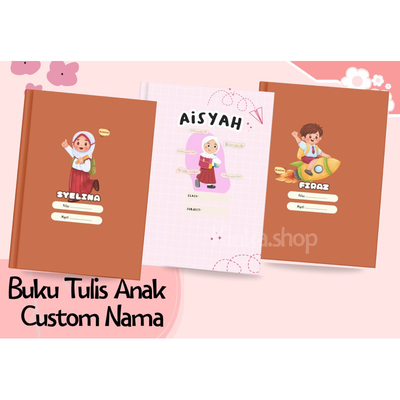 

Buku Tulis Anak Sekolah Custom Nama
