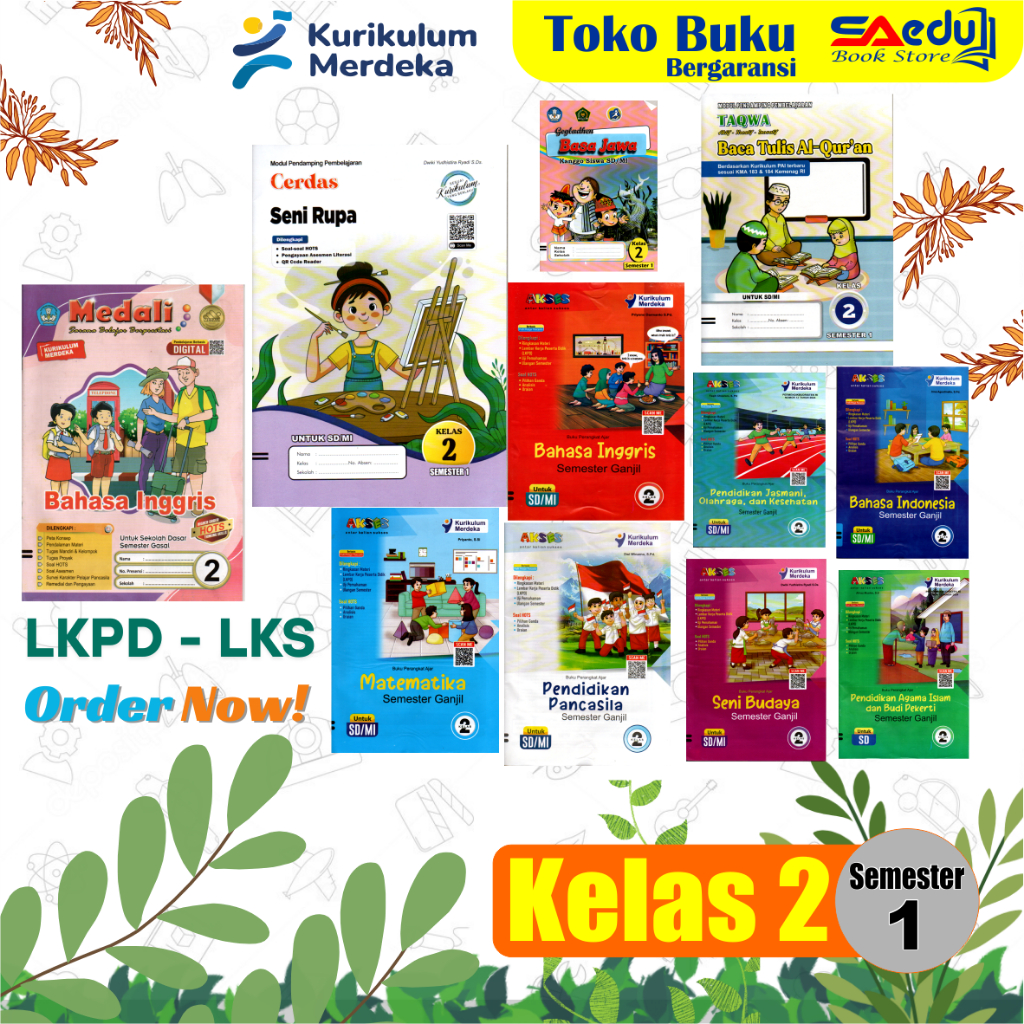 LKS // LKPD  KELAS 2 SEMESTER 1 (GANJIL) UNTUK SD/MI KURIKULUM MERDEKA
