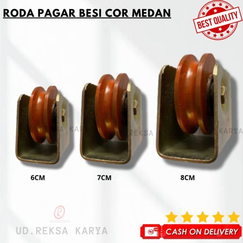 (Promo) Roda Pagar Besi Cor Medan | Roda Tralis besi Cor Medan