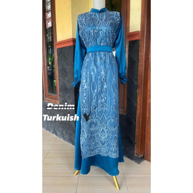 READY ADINDA DRESS KONDANGAN, GAMIS LEBARAN