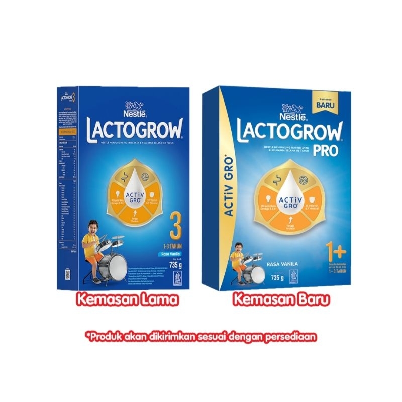 

Susu Lactogrow 1+ 735 gram untuk anak 1-3 tahun
