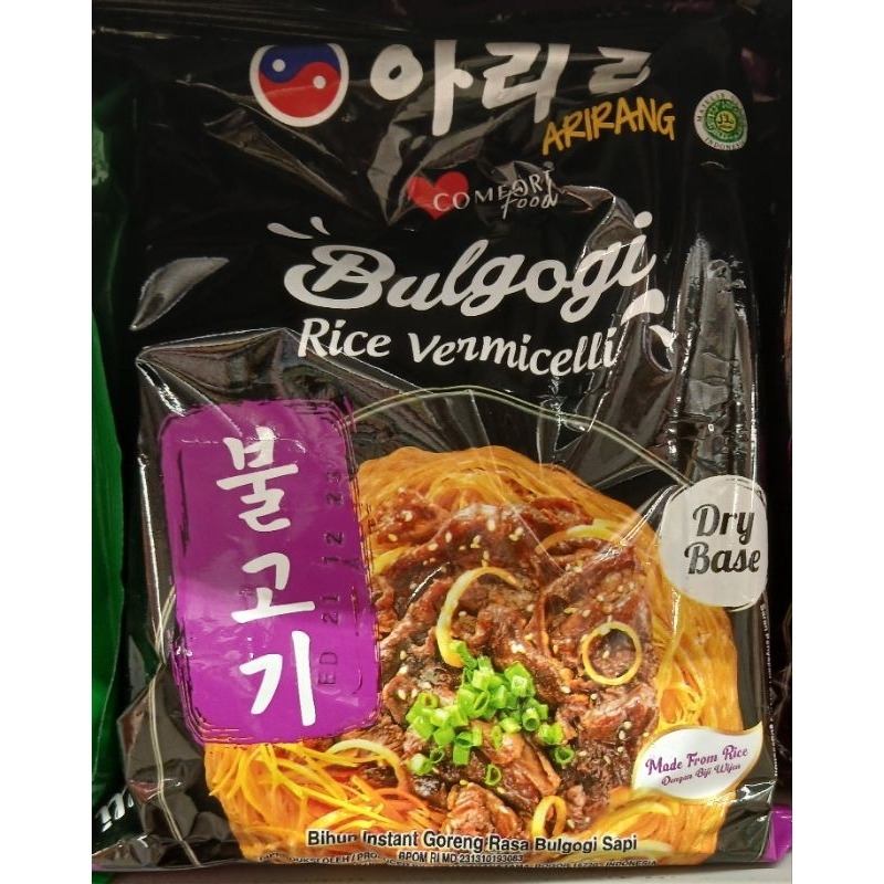 

Bulgogi Rice Vermicelli ARIRANG Bihun Instant Goreng Rasa Bulgogi Sapi 70 g - HK.