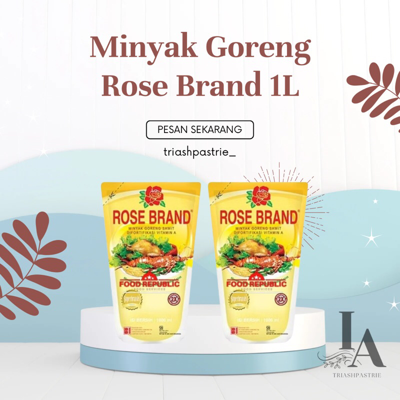 

Minyak Goreng Rose Brand 1L || Rose brand 1 liter kemasan pouch
