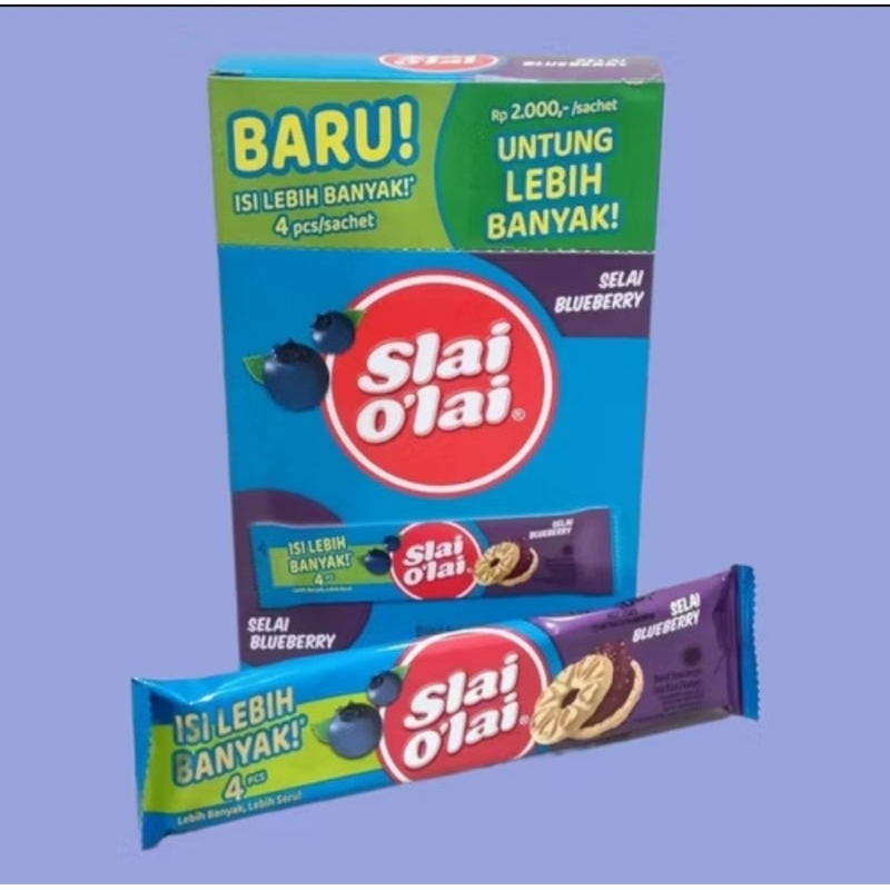 

SLAI OLAI BLUEBERRY 1BOX isi 10bungkus