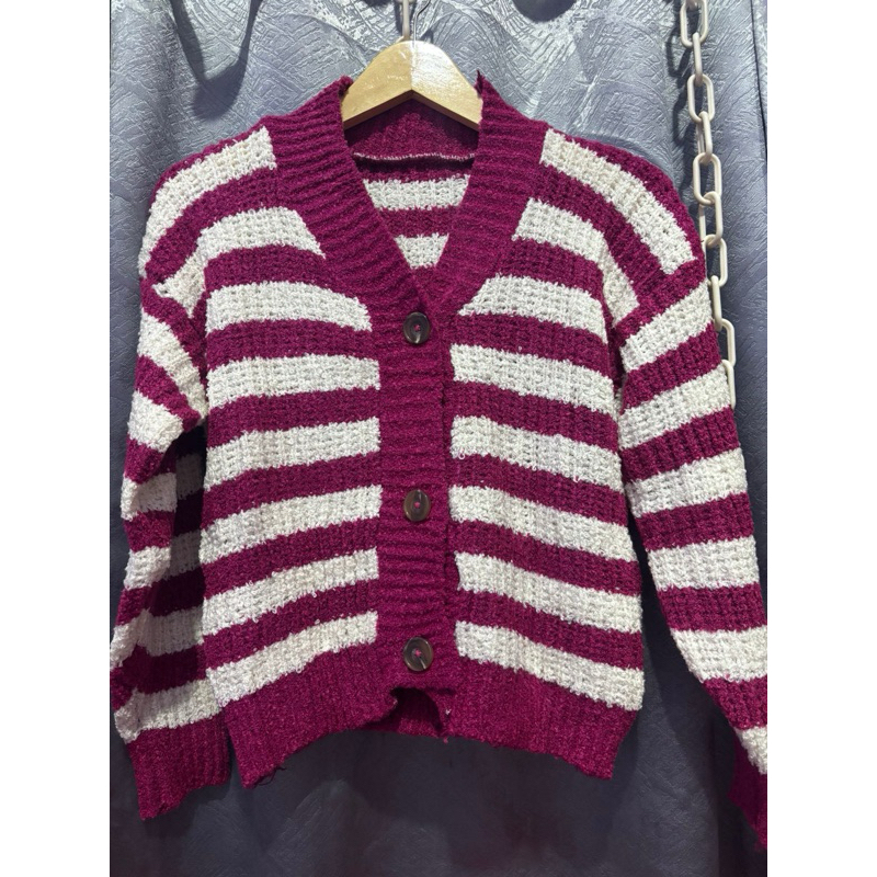 sweater rajut, knit, magenta