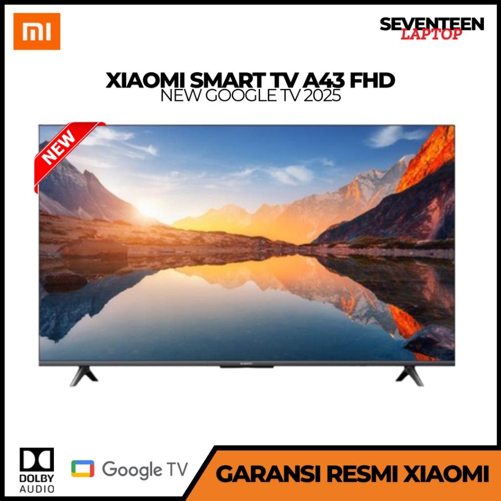 Led Tv Xiaomi 43" A 2025 Smart Tv Google Tv GARANSI RESMI L43MA-AFID