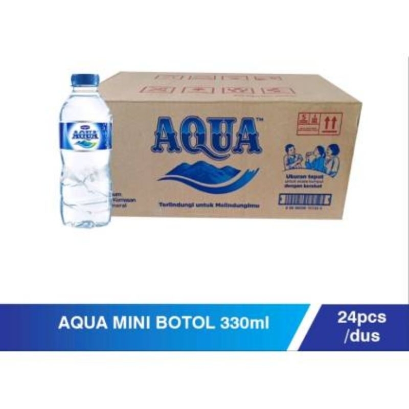

Aqua mini 330 ml isi 24 pcs