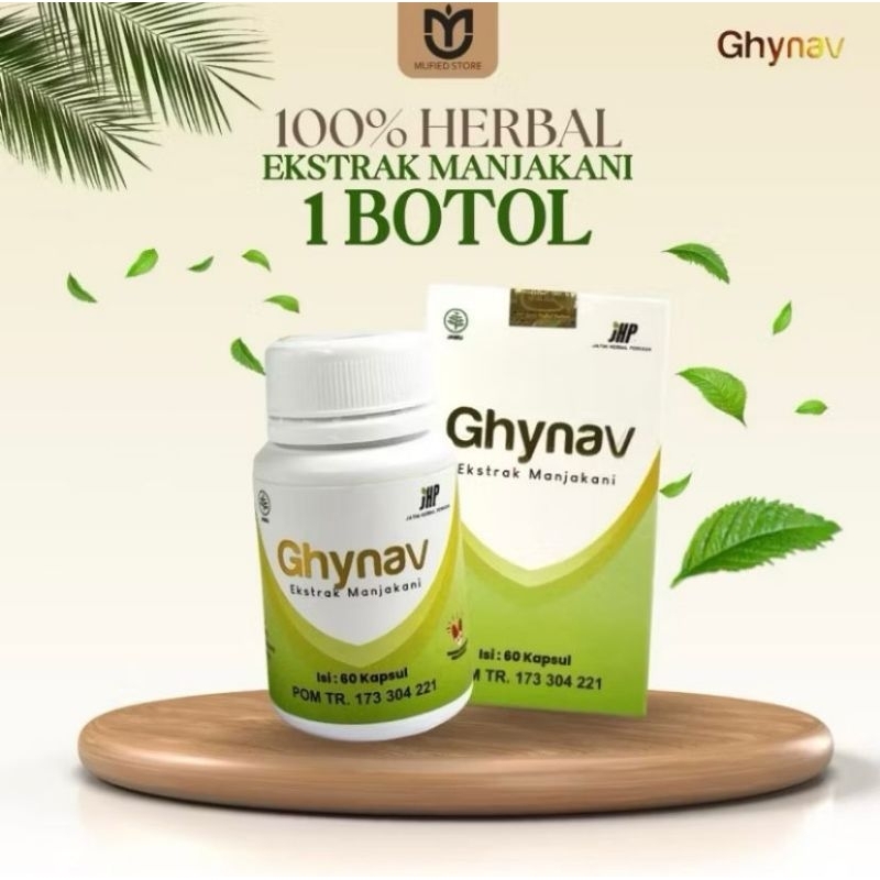 GHYNAV Original 100% Herbal BPOM Obat Keputihan Perapat Miss V Keset Bebas Bau Jamur & Kanker Servik