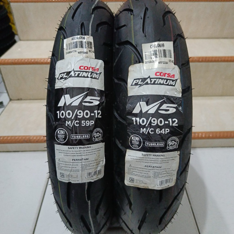 BAN LUAR CORSA M5 RING 12 13 ( 100/90-12 110/90-12 110/70-13 120/70-13 130/70-13 140/70-13 150/60-13
