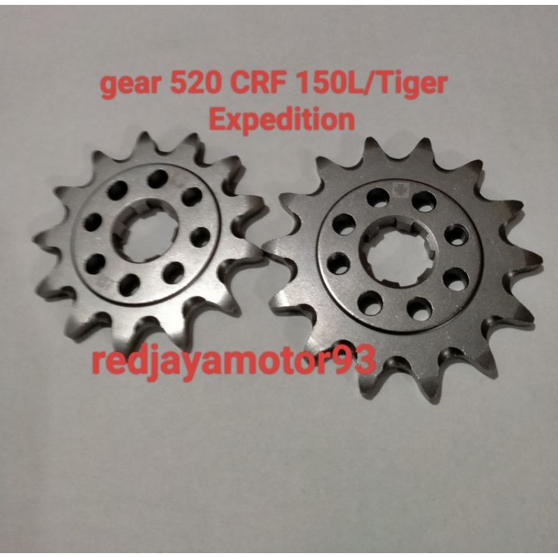 gear depan 520 Tiger, crf 150, crf 230, crf 250 Xtreme racing/Expedition 520