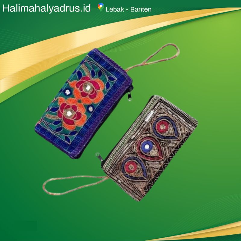 Dompet Pouch Pakistan Ukuran 22x11 Tas Mini Wanita Arab