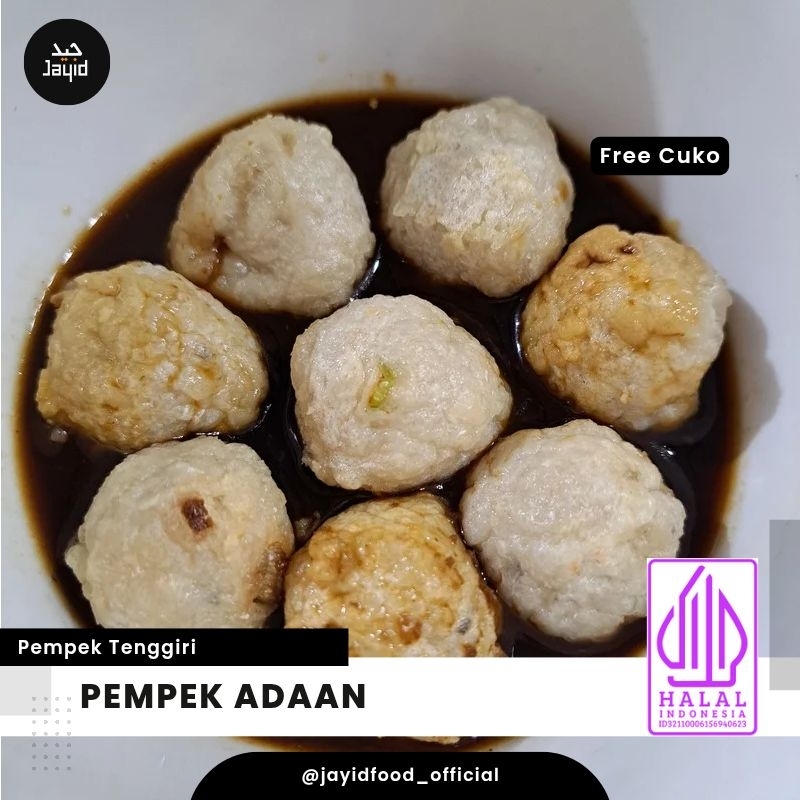 

Pempek Adaan Tenggiri Asli Khas Palembang Ukuran Kecil by Jayid + Cuko