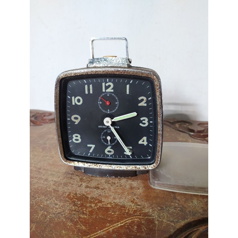Jam Weker Seiko Corona jadul Original Vintage