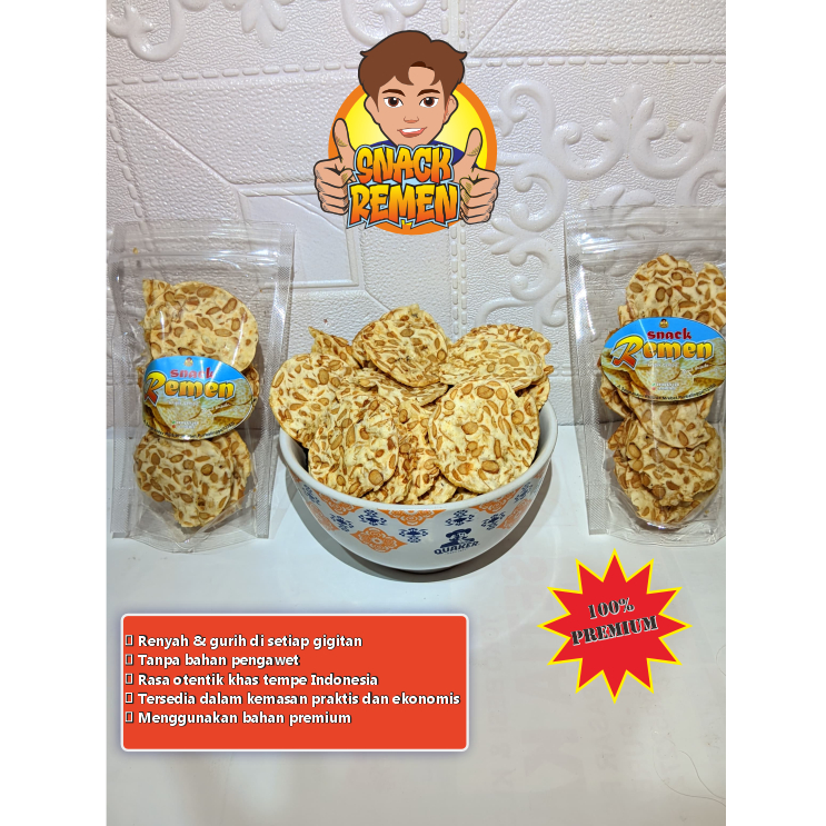 

Snack Remen – Keripik Tempe Gurih 250gr