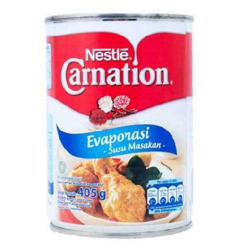 

SUSU EVAPORASI MEREK CARNATION 405GR/TIGA SAPI 500GR/F&N/SUNBAY