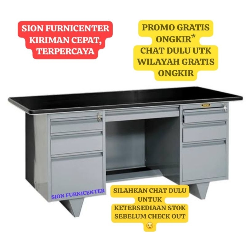 meja tulis besi brother B 802 / meja kantor besi brother B802 / meja besi / meja kantor brother / me