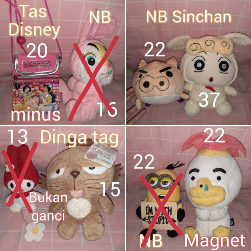 PL Boneka miss bunny NB my melody tas princess bebek tube kakao friend kostum magnet my little frien