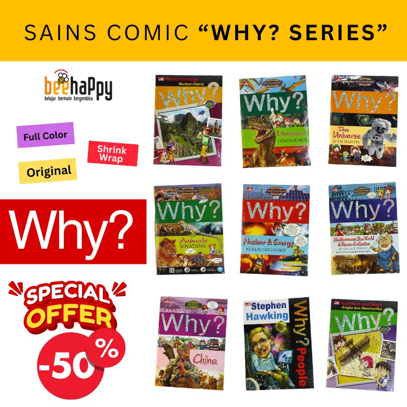 Why Series Book, komik edukasi, science education comic / Baru