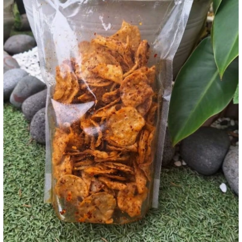 

krispi kripik bayem enak lezat pedas dan original 500gram