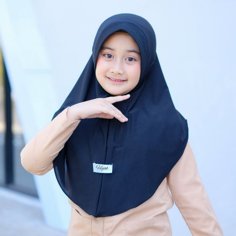 Jilbab Bergo Hamidah Oval Anak HIJAB BERGO HAMIDAH INSTAN