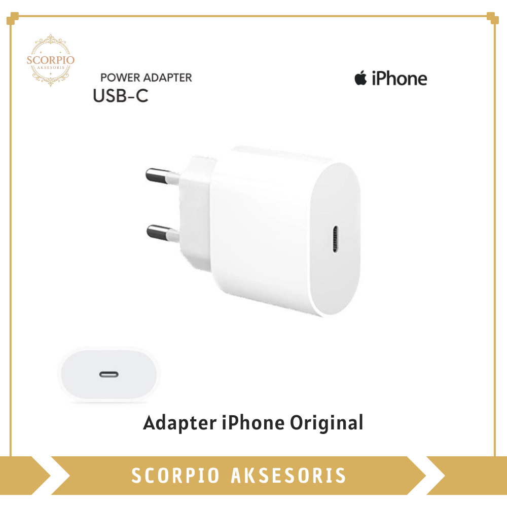 Adapter Original iPhone | USB Lightning 20watt | New Original Garansi Resmi