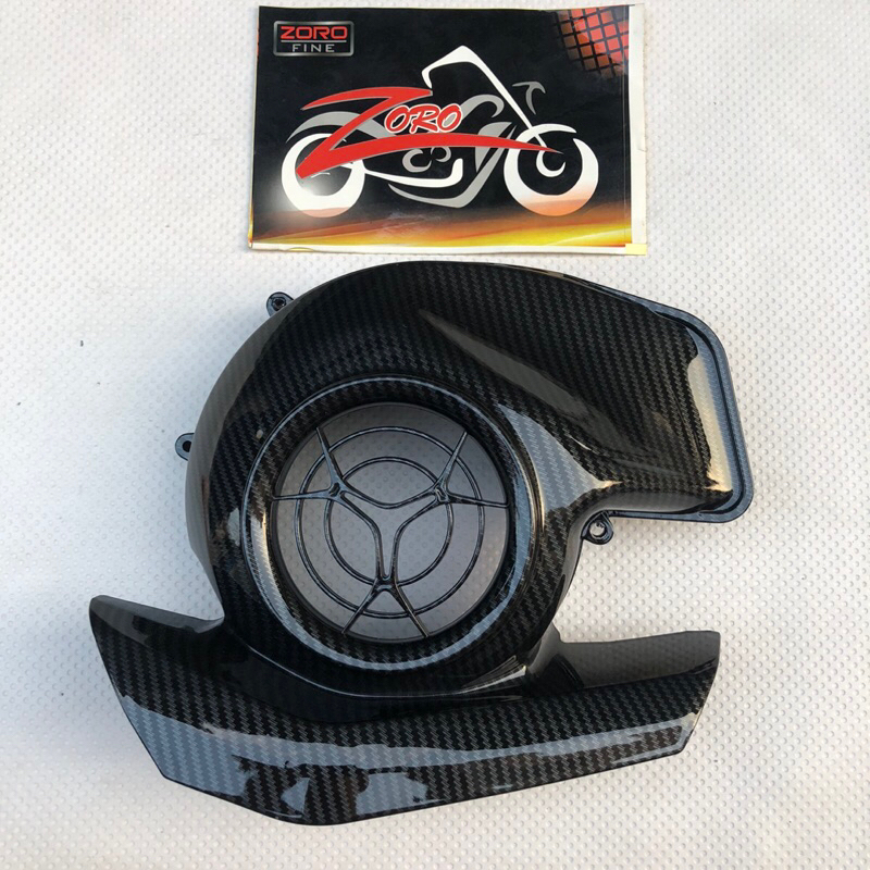 COVER TUTUP KIPAS CARBON FILAND 125 MIO GEAR 125 FAZZIO FREEGO CARBON ZORO IMPORT
