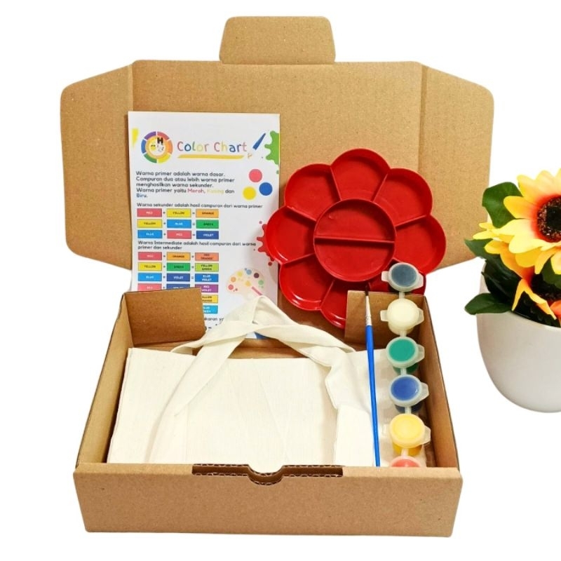 

Hampers Tote Bag Lukis Painting Kit POLOS Tas Tote by GHEduPlay