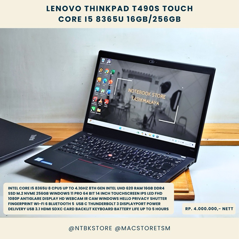 Laptop Lenovo ThinkPad T490s Touch