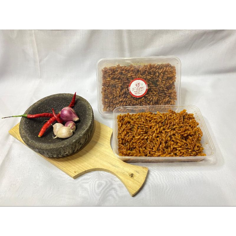 

makaroni ulir - krupuk seblak